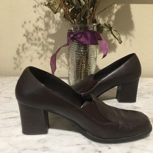 Brown Slip On Shoes.